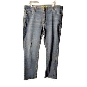 Lee Extreme Motion Straight Fit Tapered Leg Mid Rise Mens Size 40x30 Medium Wash